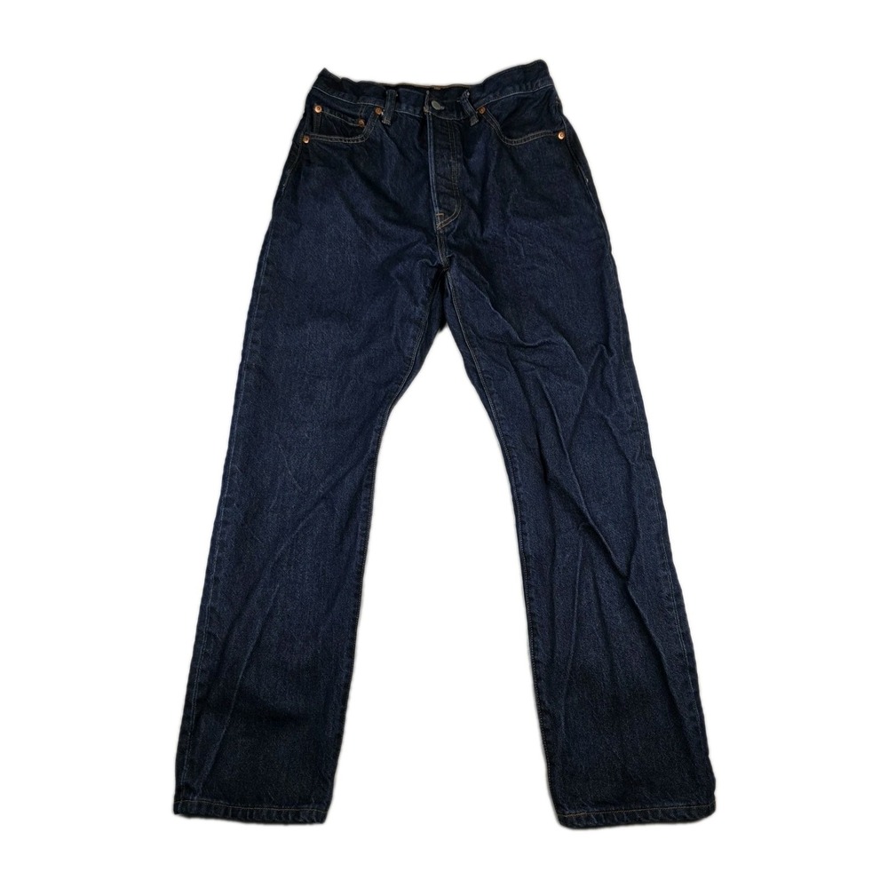 Levis Jeans‎ Mens Size 31x30 501 XX Button Fly Dark Wash Blue Denim Pants